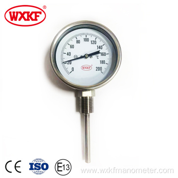 WSS bimetallic thermometer gauge